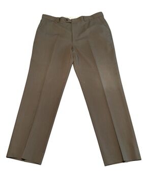 Pronto Uomo Brown Dress Pants, 100% Wool.  40 x 32